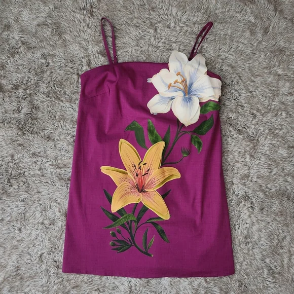 knee length dresses for ladies Farm Rio Floral Chenille Mini Dress